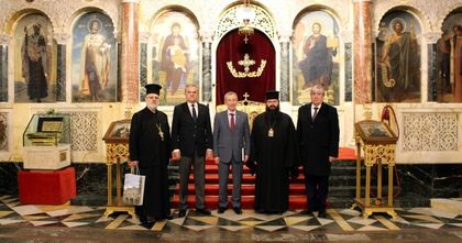 Румен Петков и Андрей Аркадиевич Климов посетиха катедралния храм „Свети Александър Невски”