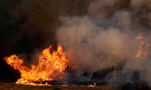 Големи пожари обхванаха съседна Гърция