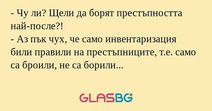 Чу ли? Щели да борят престъпността...