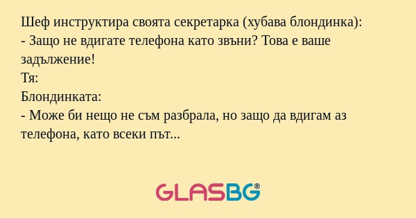 Шеф инструктира своята секретарка...
