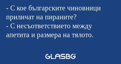 С кое българските чиновници приличат...