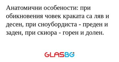 Анатомични особености: при обикновения...