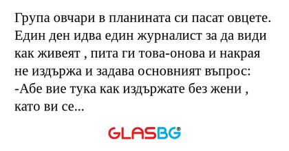 Група овчари в планината си пасат...