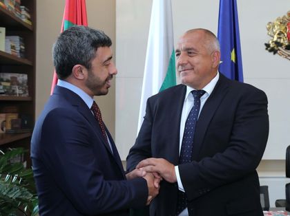 Премиерът Бойко Борисов се срещна с министъра на външните работи и международното сътрудничество на ОАЕ шейх Абдула бин Зайед бин Султан Ал Нахаян