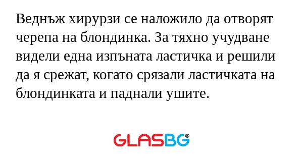 Веднъж хирурзи се наложило да отворят...