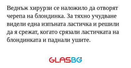 Веднъж хирурзи се наложило да отворят...