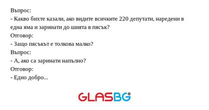 Въпрос: - Какво бихте казали, ако...