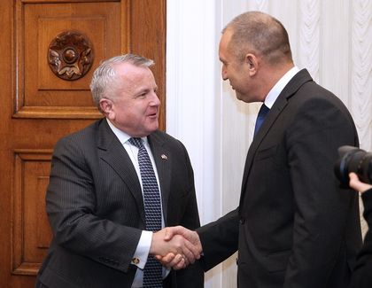 Президентът Румен Радев се срещна със заместник-държавния секретар на САЩ Джон Съливан
