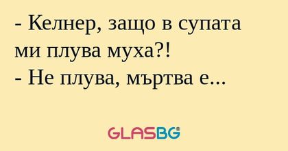 Келнер, защо в супата ми плува...