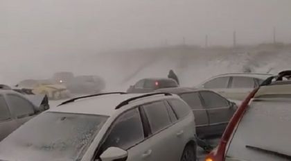 ЕКСКЛУЗИВНО: Огромна верижна катастрофа на магистрала 