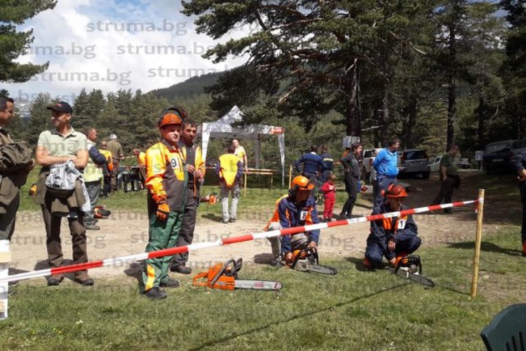 24 състезатели от дърводобивни фирми в 12 териториални поделения на ЮЗДП мериха сили за „Най-добър секач” на Семково
