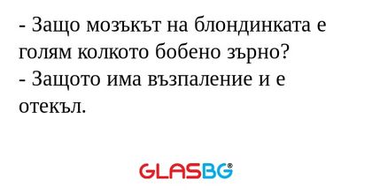 Защо мозъкът на блондинката е...