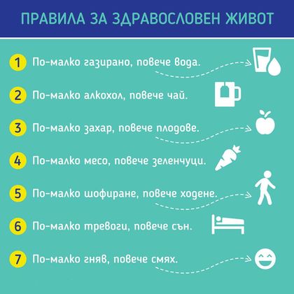 7 правила за здравословен живот