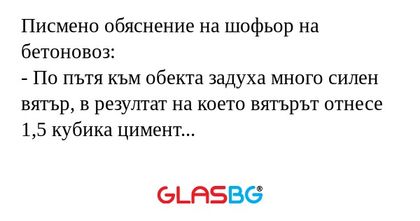 Писмено обяснение на шофьор на...