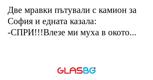 Две мравки пътували с камион за...
