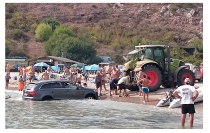 Безумие! Джип за 200 бона потъна в залива Болата (СНИМКИ)