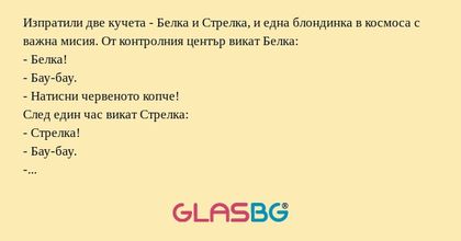 Изпратили две кучета - Белка и...