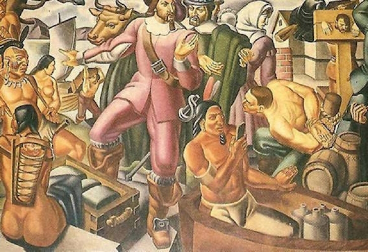 Супер странно: На картина от 1937 година бе съзрян индиянец с...iPhone