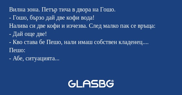 Вилна зона. Петър тича в двора...