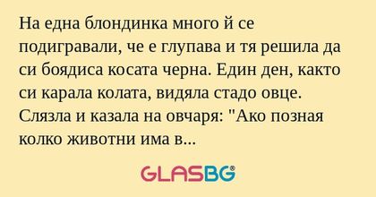 На една блондинка много й се подигравали...