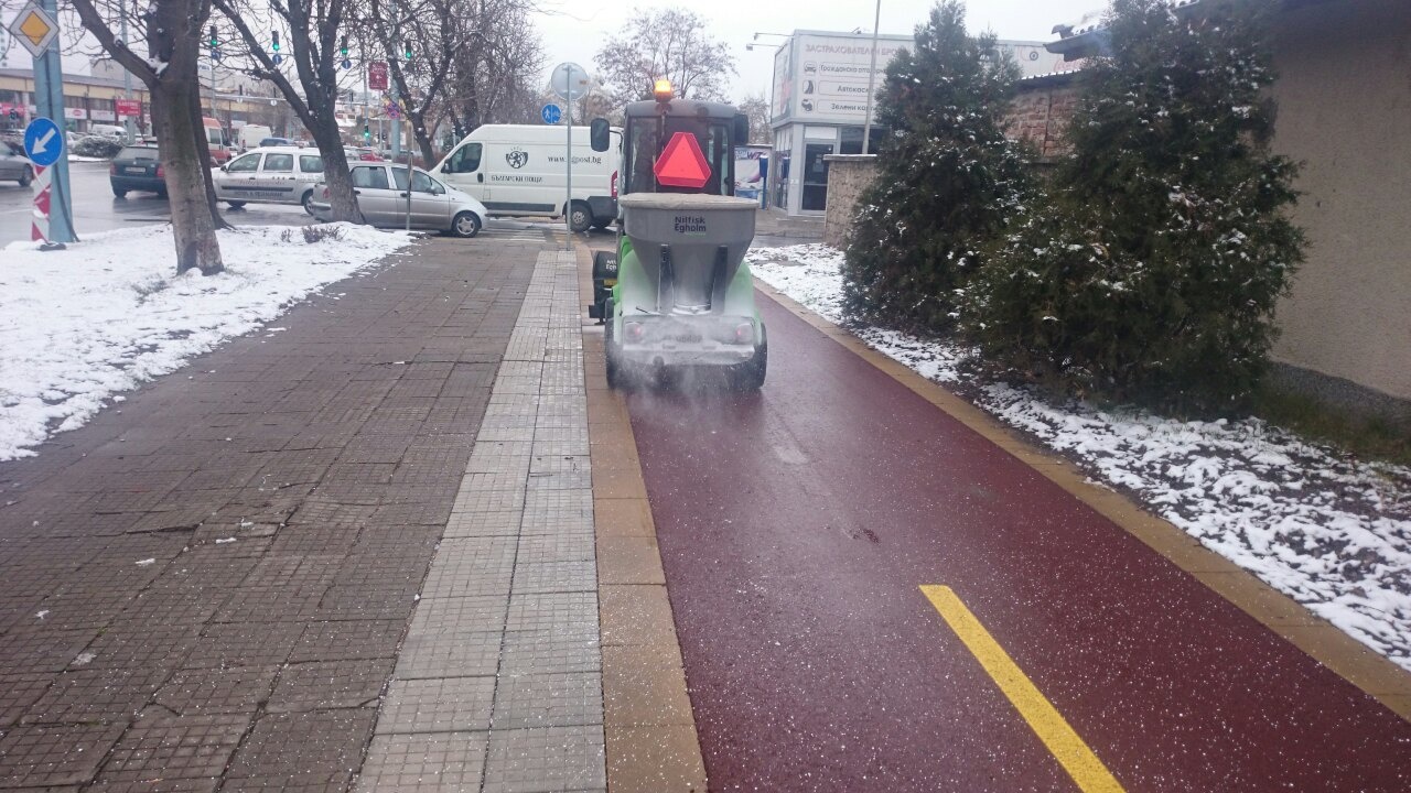 В Пловдив повече сняг се очаква следобед