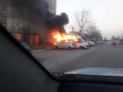 Бус пламна до