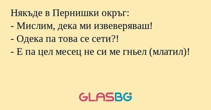 Някъде в Пернишки окръг: - Мислим...