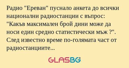 Радио "Ереван" пуснало анкета до...