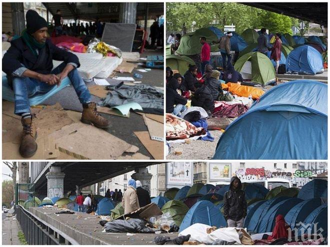 Мигрантите превърнаха Париж в сметище, &bdquo;Шанз-Елизе&ldquo; прилича на огромна тоалетна! А европейските лидери мълчат!