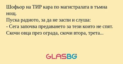 Шофьор на ТИР кара по магистралата...