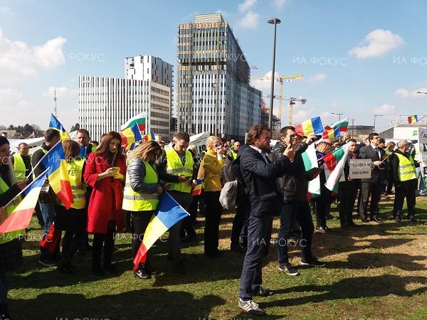 Започна протестът на превозвачите срещу пакета „Мобилност“ в Страсбург