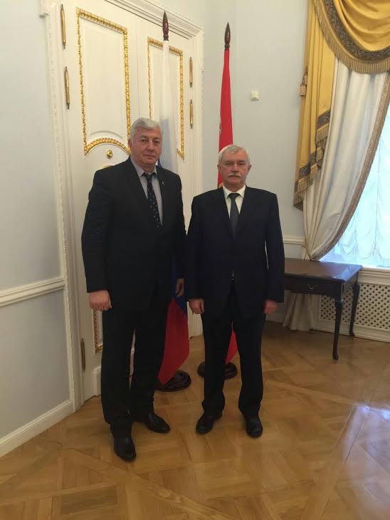 Здравко Димитров и Георги Полтавченко се срещнаха в резиденцията Смолни в Санкт Петербург