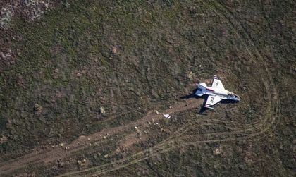 US изтребител F-16 се разби в присъствието на Обама