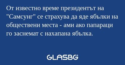 От известно време президентът на...