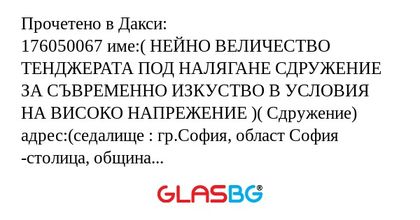 Прочетено в Дакси: 176050067 име...