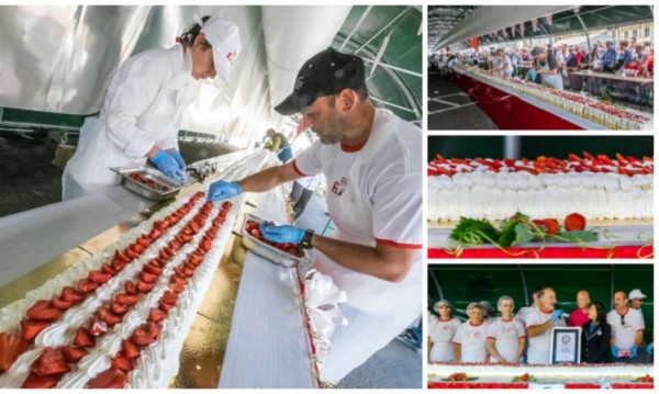 Новият рекордьор на Гинес: Френска ягодова торта
