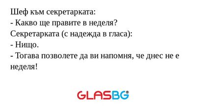 Шеф към секретарката: - Какво ще...