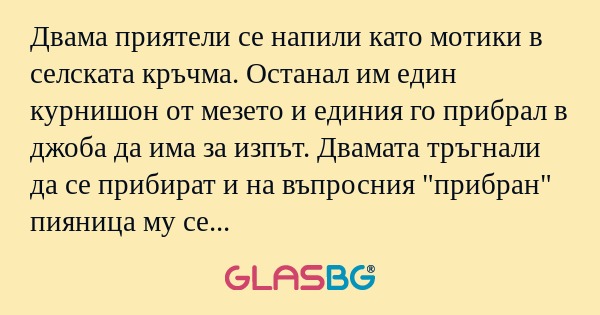Двама приятели се напили като мотики...