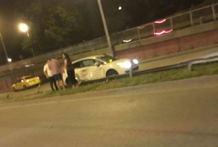 Пътен инцидент до Коматевския възел в Пловдив СНИМКА