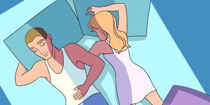 Кажи ми как спиш, за да ти кажа каква е връзката ти (илюстрации)