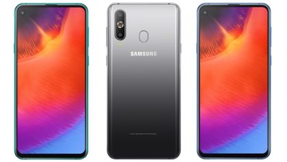 Анонс на смартфона Samsung Galaxy A9 Pro (2019) с отвор в екрана и тройна основна камера
