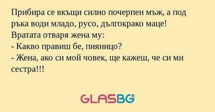 Прибира се вкъщи силно почерпен...