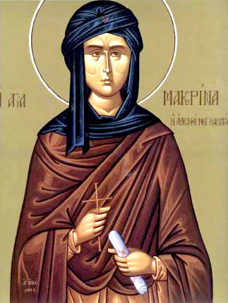 Света преподобна Макрина е сестра на свети Василий Велики