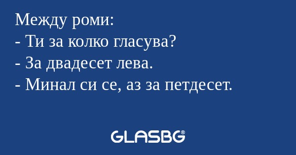 Между роми: - Ти за колко гласува...