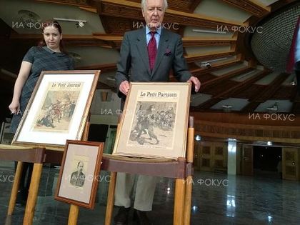 Княз Никита Дмитриевич Лобанов Ростовски дари на Националния исторически музей портрет на Стефан Стамболов и две литографии, свързани с него