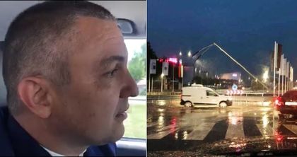 Портних за пропадането по бул. "Левски" в големия дъжд: Нормално е.