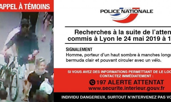 Полицията публикува снимка на заподозрения за атентата в Лион