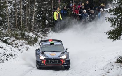 Hyundai в подготовка за рали Швеция