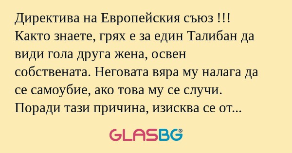 Директива на Европейския съюз...