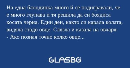 На една блондинка много й се подигравали...